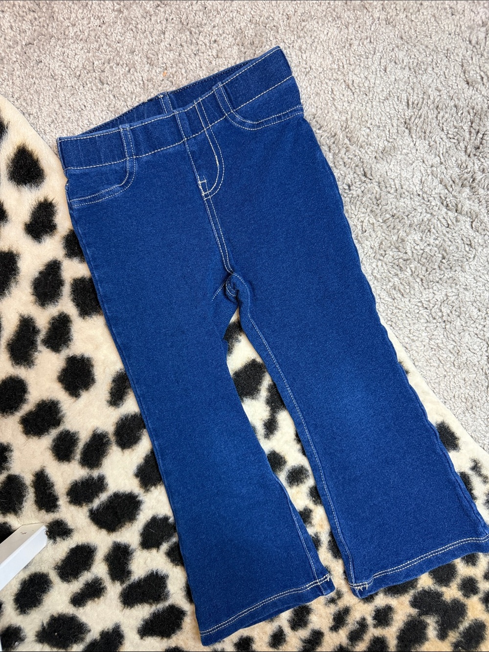 Cat & Jack Girls' Dark Blue Stretch Jeggings